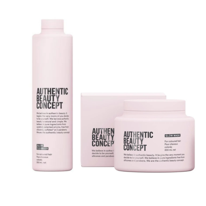 Authentic Beauty Concept Zestaw Glow szampon, maska