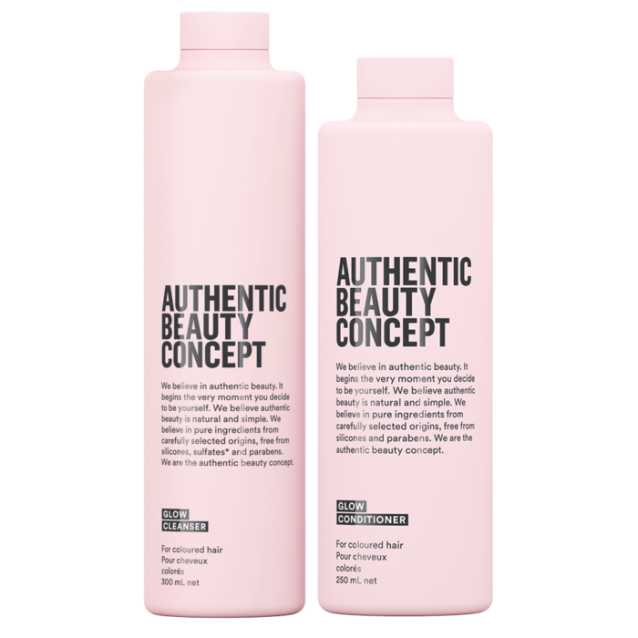 Authentic Beauty Concept Zestaw Glow Szampon, Odżywka