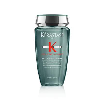 Kérastase Genesis Homme Oczyszczająco-wzmacniający szampon do włosów osłabionych dla mężczyzn 250 ml