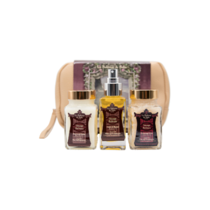 La Sultane De Saba Coffret Bali Kwiat Lotosu i Frangipani Olejek 50 ml, Peeling 100 ml, Masło 100 ml