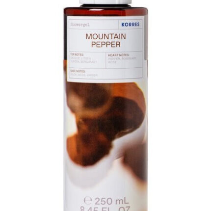 Korres Mountain Pepper Żel pod prysznic dla mężczyzn 250 ml